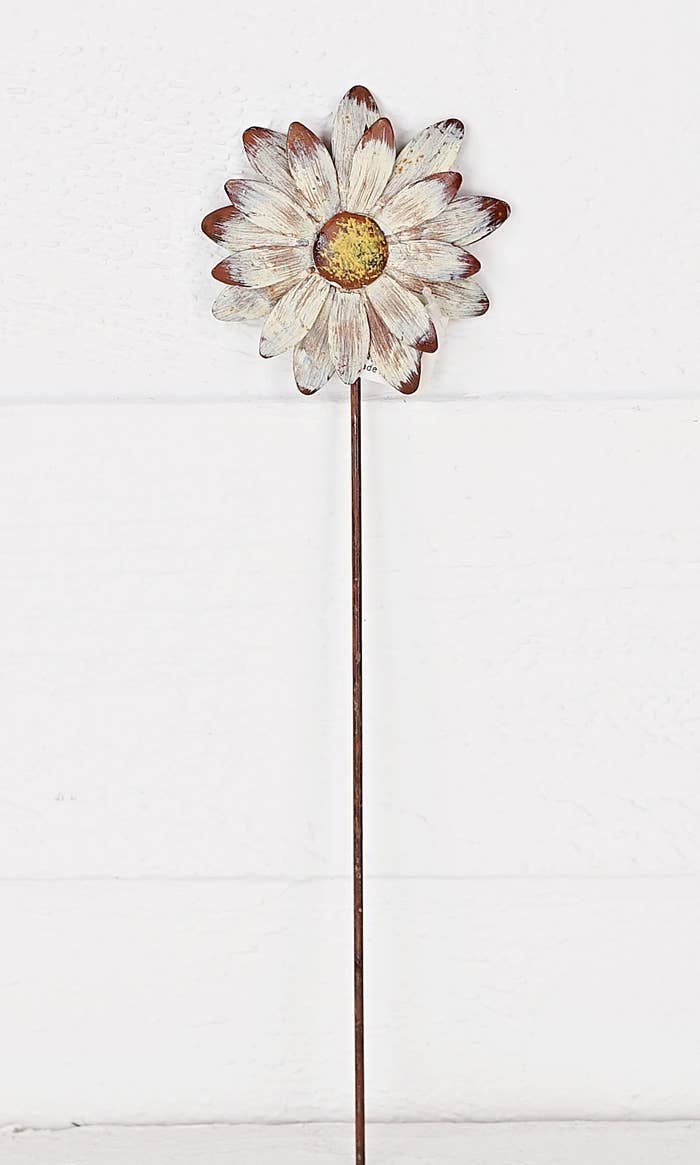 Holiday Depot Inc. - M1178CR- Metal Daisy Stick- - CancreekDesigns