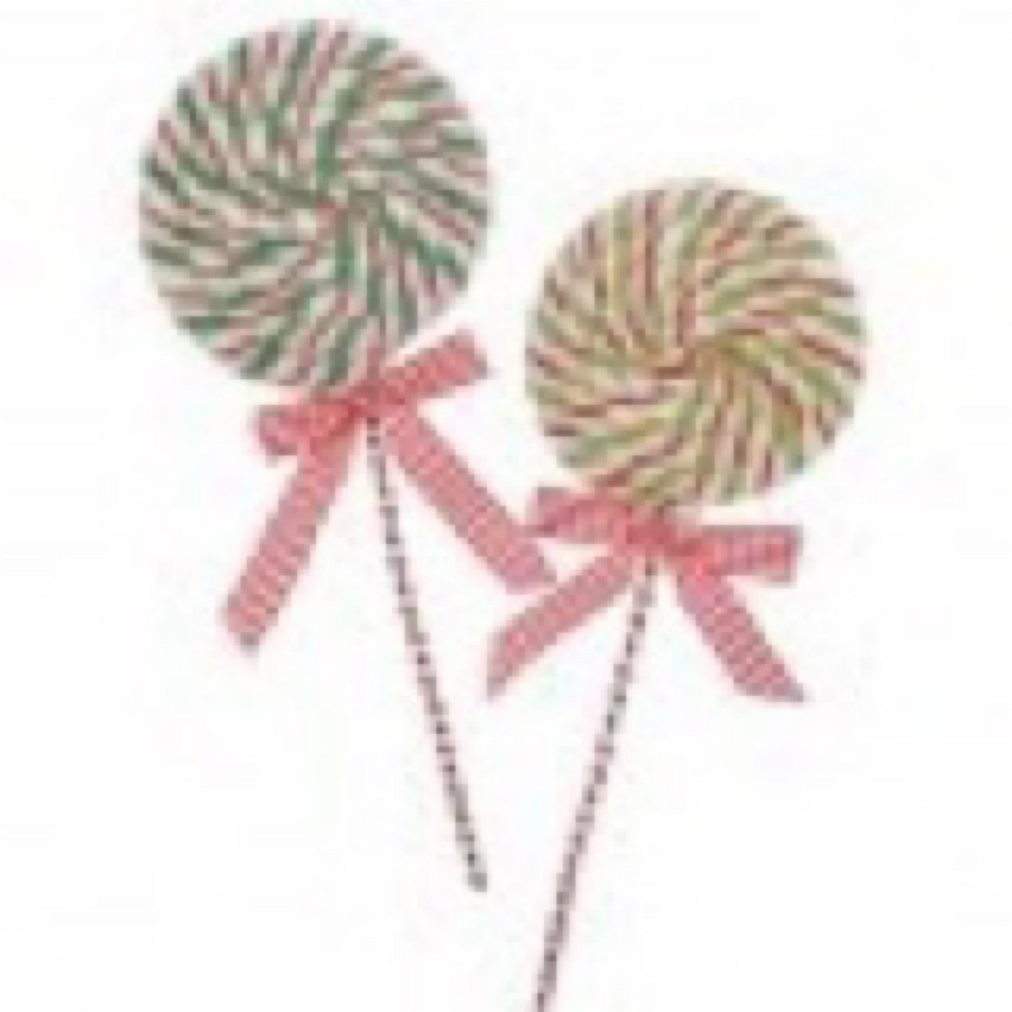 16 inch candy, lime, stripe, lollipop - CancreekDesigns