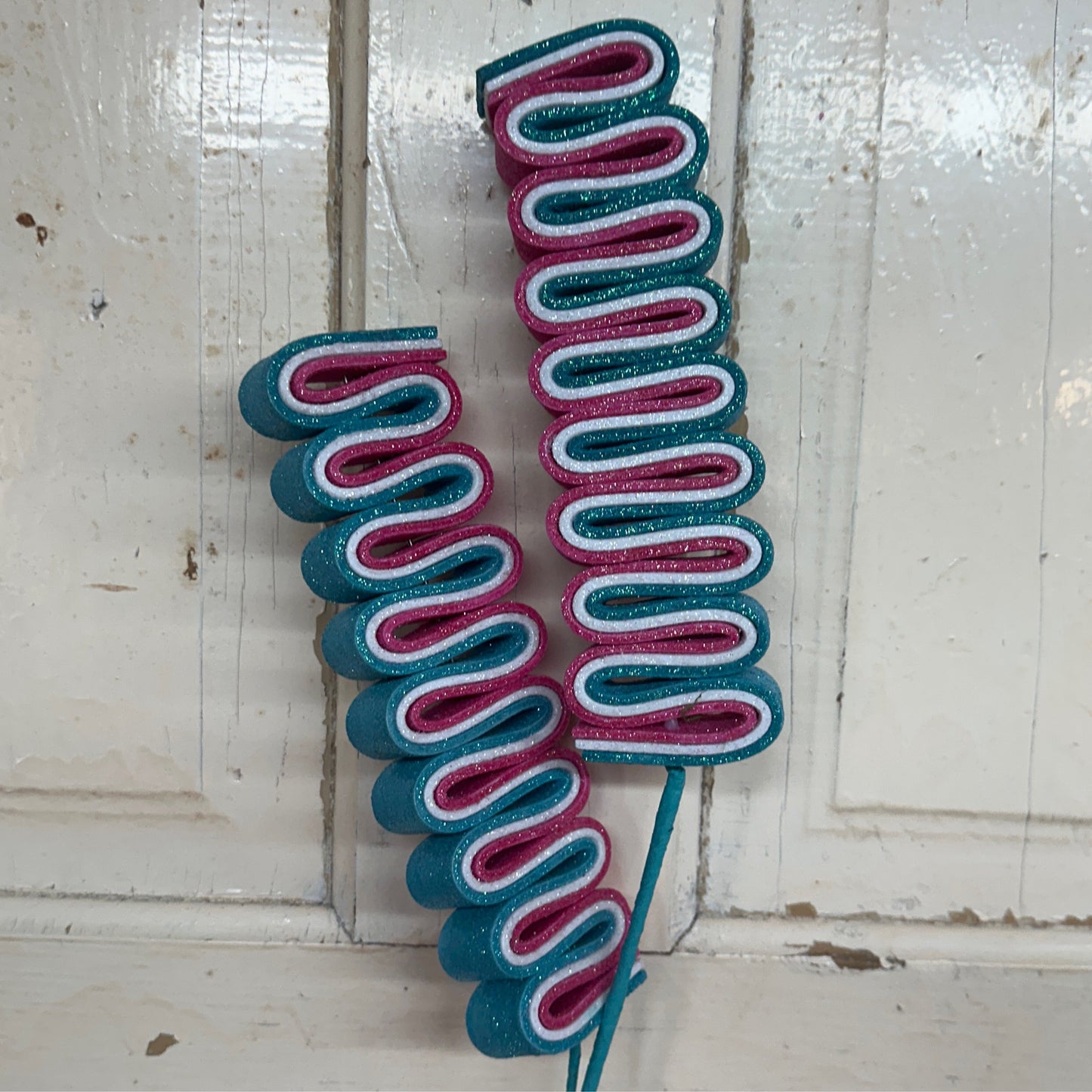 Glitter Ribbon Candy X2 H28 - CancreekDesigns