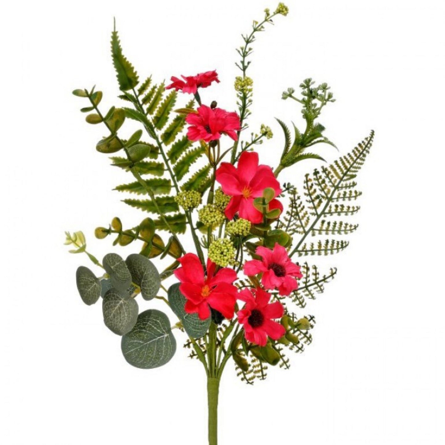 Hot pink impatiens garden pick 16” - CancreekDesigns