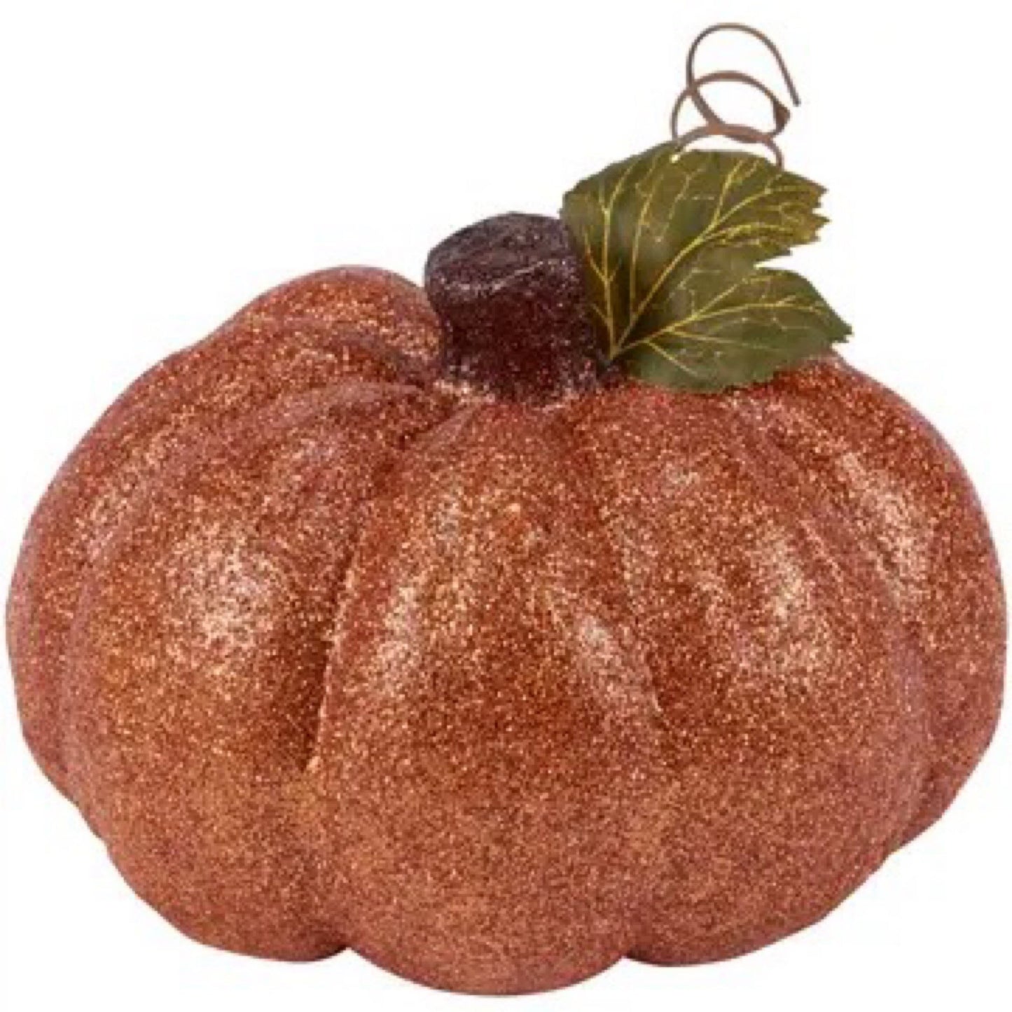 Dark Orange Glitter Pumpkin - CancreekDesigns
