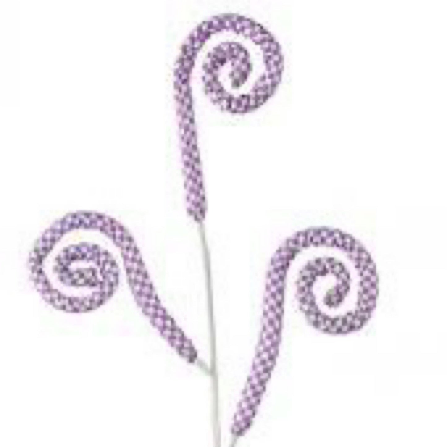 Checkered spiral curly spray - CancreekDesigns