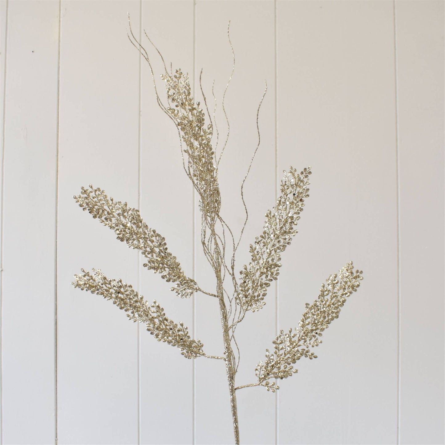 David Christopher's Collection - Delicate Maiden Hair Fern Spray - Champagne 30.75" - CancreekDesigns