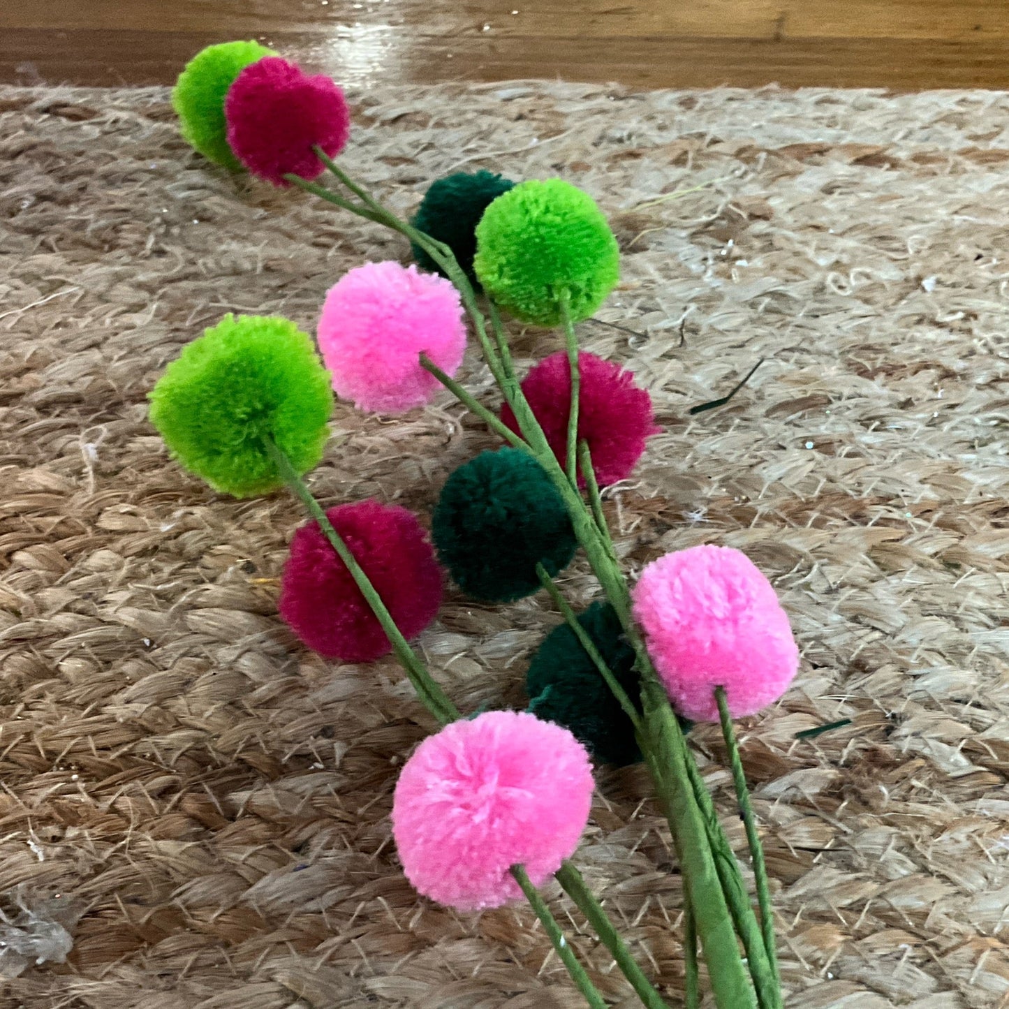 Multi color Pom Pom pick - CancreekDesigns