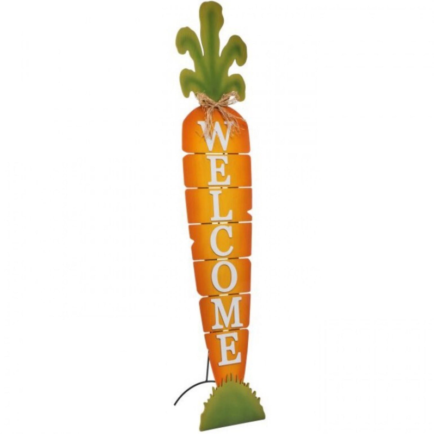 Wood Welcome Carrot Sign, 11”Wx60”T - CancreekDesigns