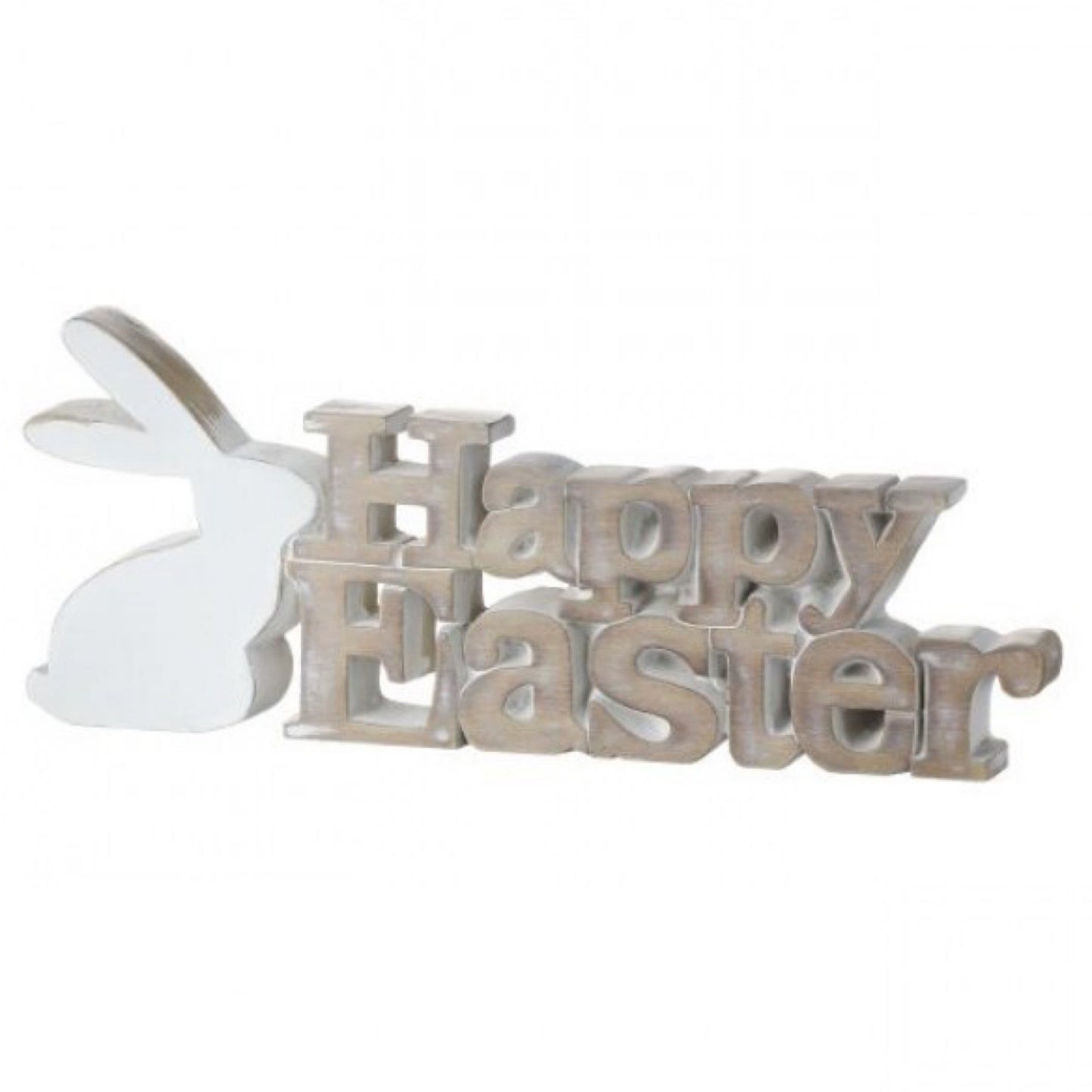 Resin (wood look) happy Easter sign, 10.75” - CancreekDesigns