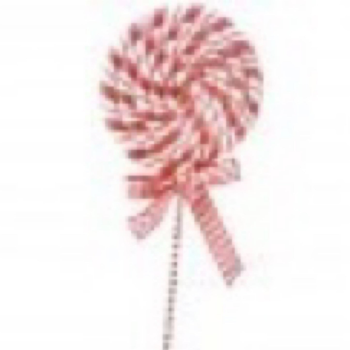 16 inch peppermint, striped lollipop, red, and white - CancreekDesigns