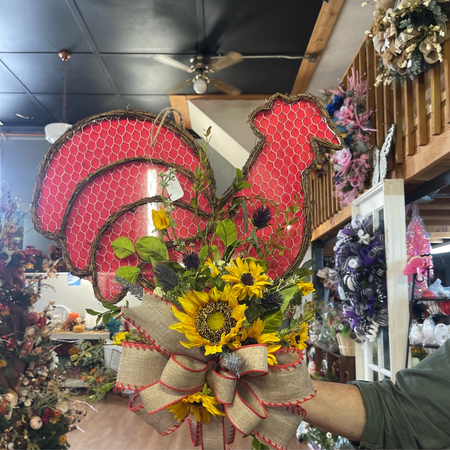Chicken door hanger - CancreekDesigns