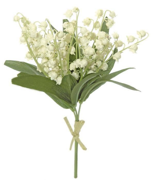 Select Artificials, Inc. - Lily of the Valley Bundle, 9.5", Cream - CancreekDesigns