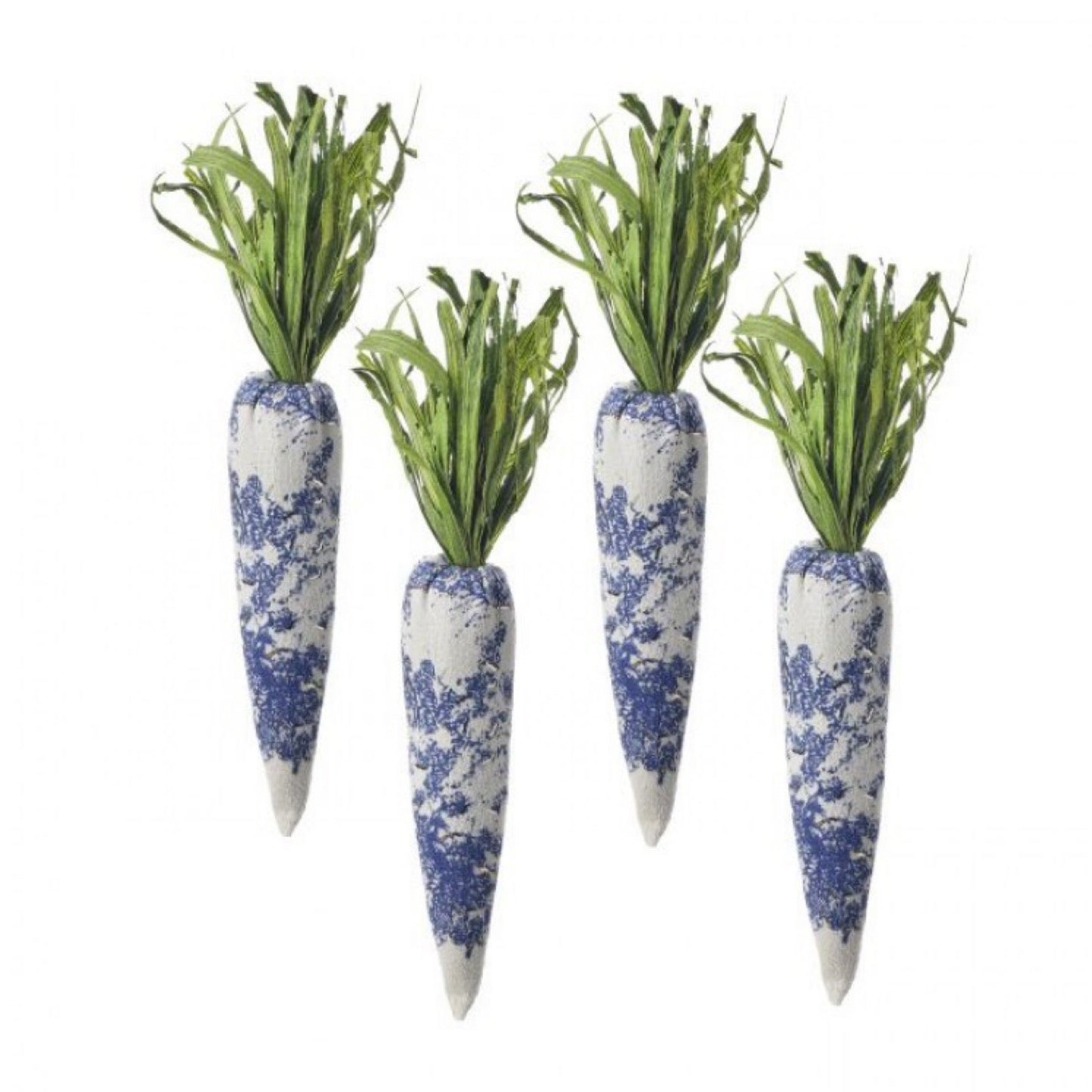 Chinoiserie Easter Carrot 7.75” box of 4 - CancreekDesigns