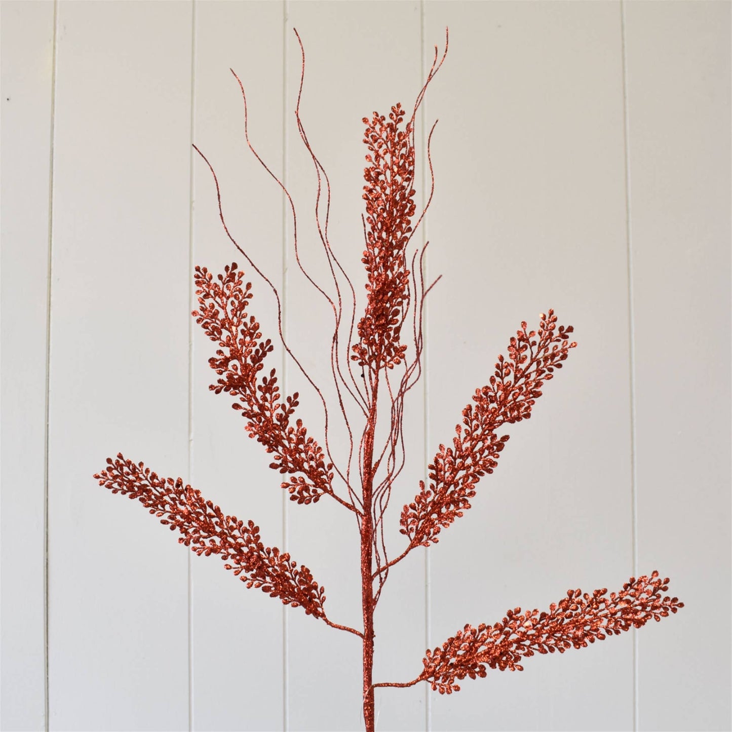 David Christopher's Collection - Delicate Maiden Hair Fern Spray - Red 30.75" - CancreekDesigns