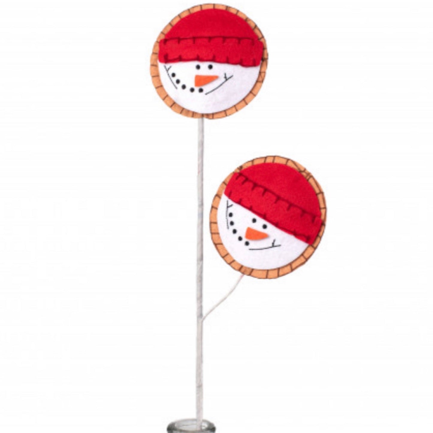 Plush Snowman Round Cookie - CancreekDesigns