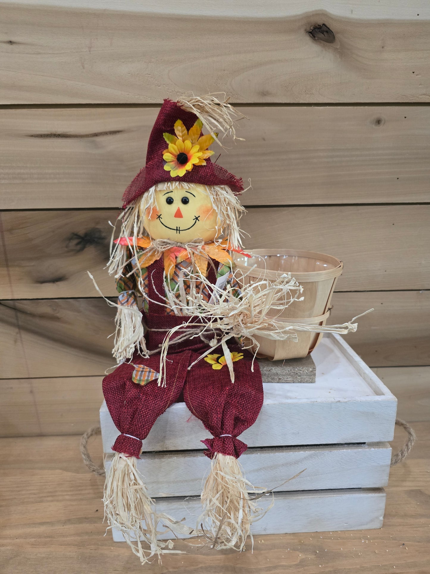 Scarecrow, w/ basket