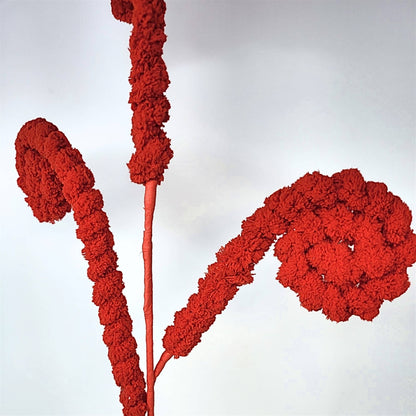 Faux Sherpa Curl Spray - Red 24”