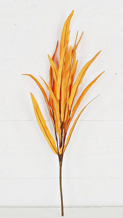 29575- 18in Pick-Foam Willow Leaves-Orange-