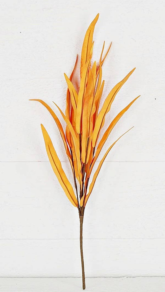 29575- 18in Pick-Foam Willow Leaves-Orange-