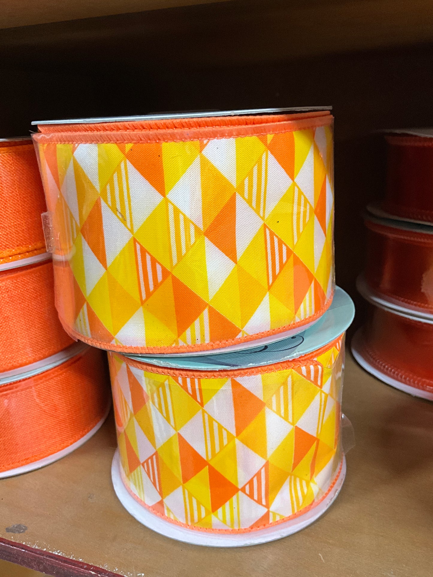 Yellow Orange Ribbon 2.5” X 10 Yd