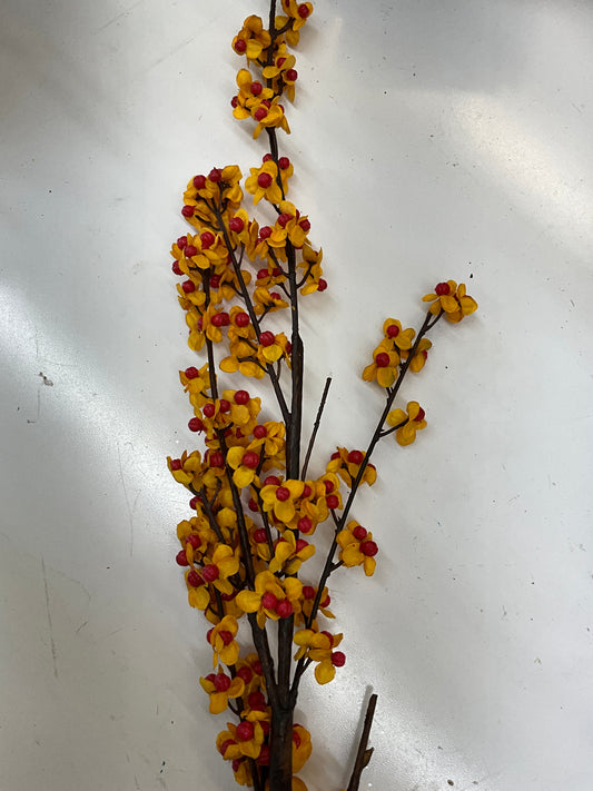 40” Orange & Yellow Bittersweet Branch