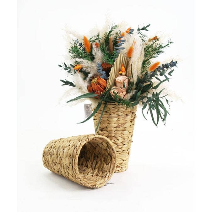 Natural Water Hyacinth  Vase with liner