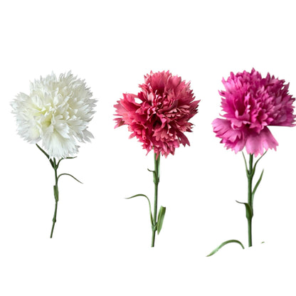 19.5"-Real Touch Needle Petal Modern Look Carnation: Fuchsia