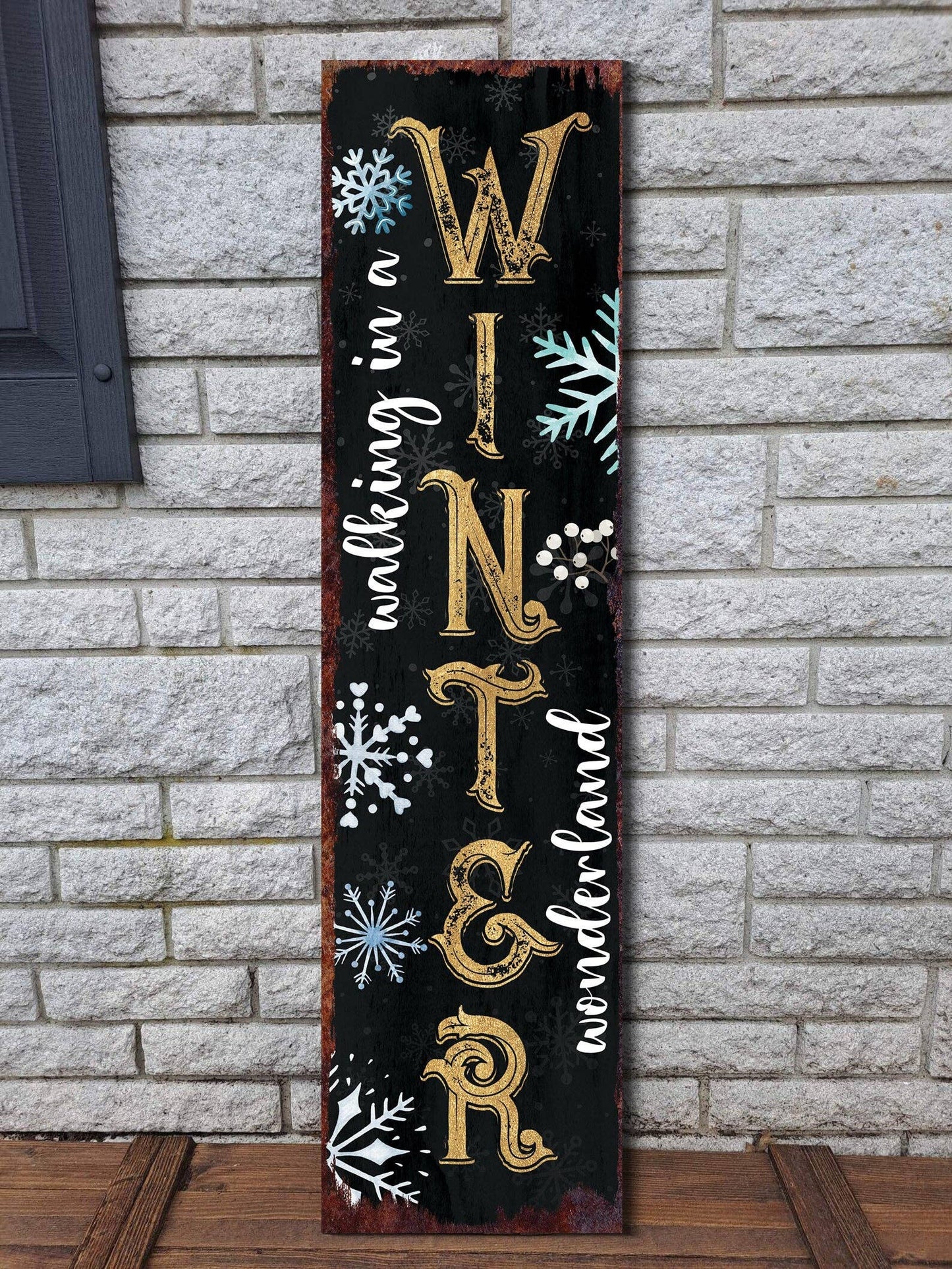 'Walking in a Winter Wonderland' Christmas Porch Sign