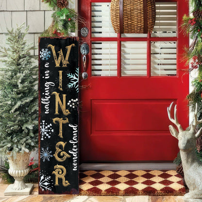 'Walking in a Winter Wonderland' Christmas Porch Sign