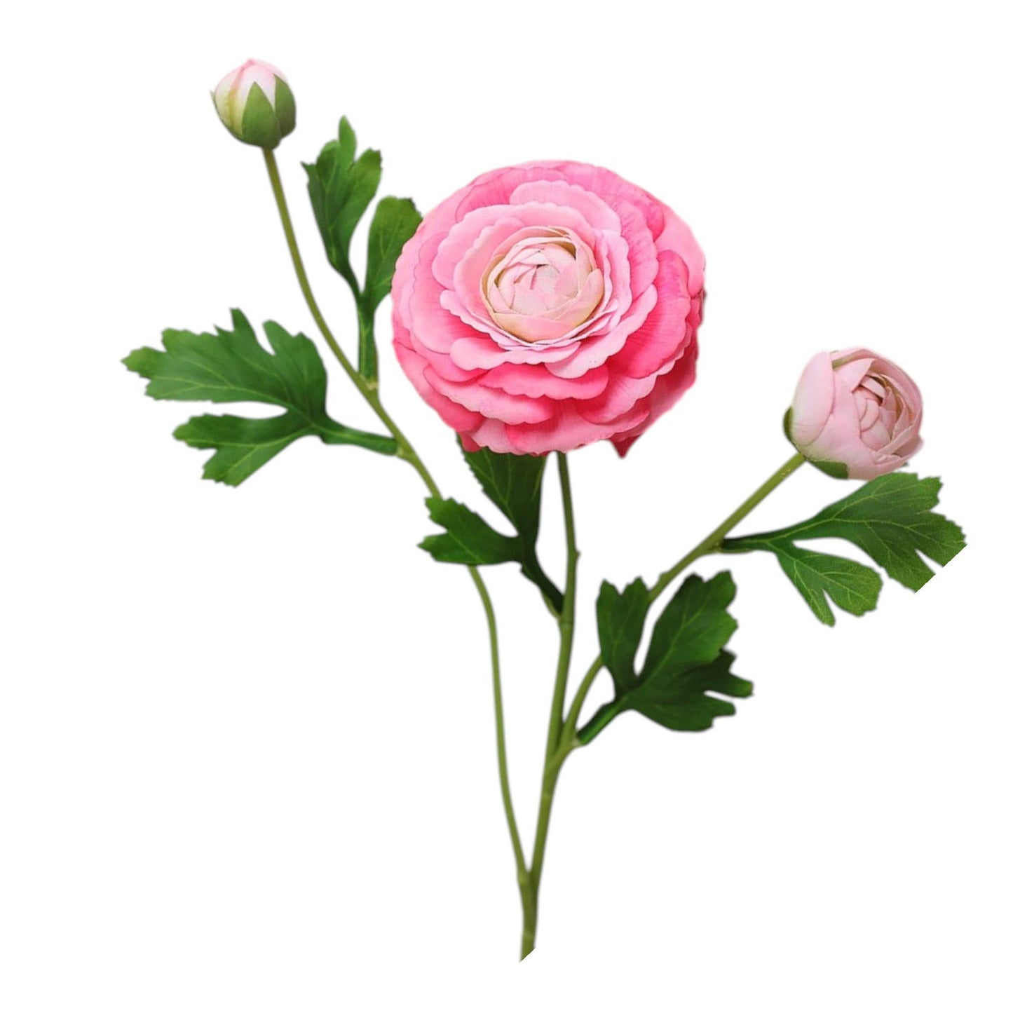 18"-Ultra Realistic Artificial Real Touch Ranunculus: Pale Pink