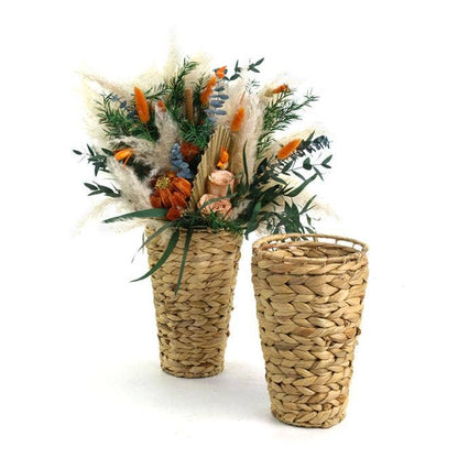 Natural Water Hyacinth  Vase with liner
