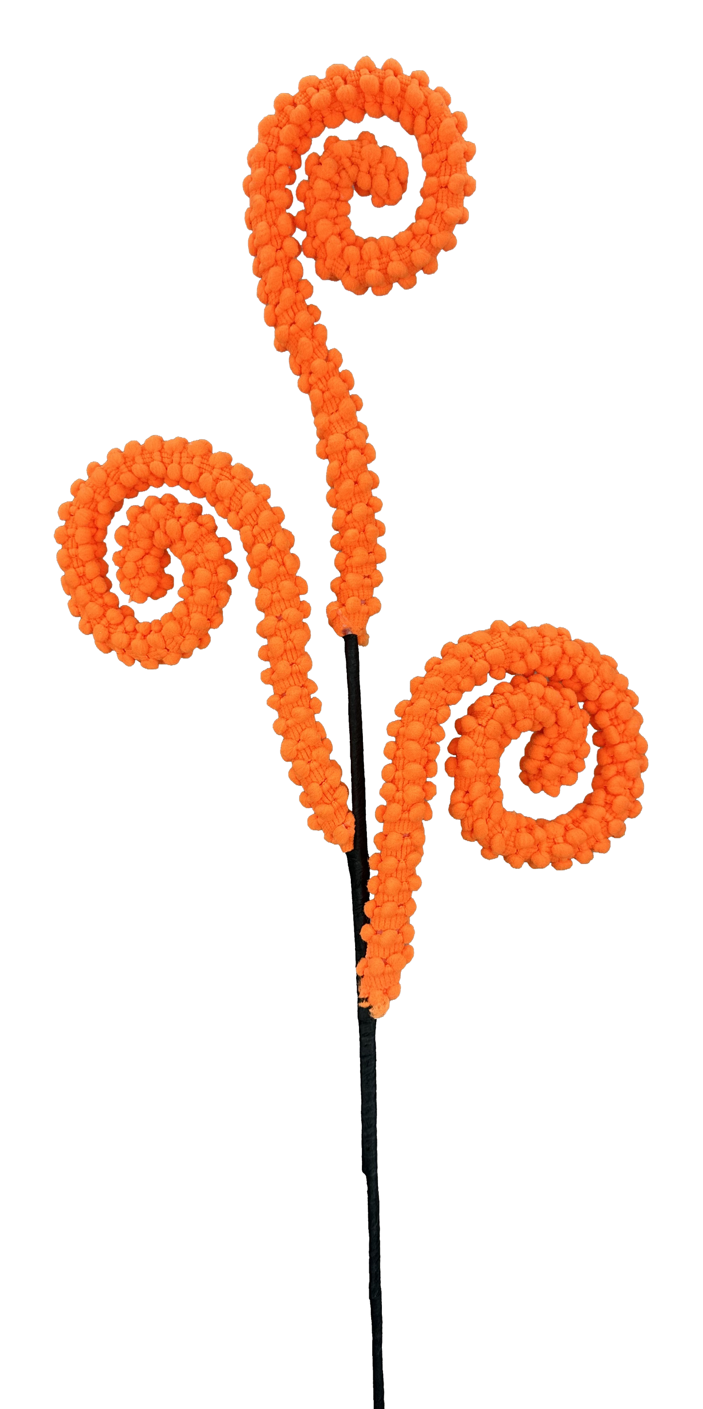 Puff Chenille Spiral Curly Spray x 3 H28 - 57259OR