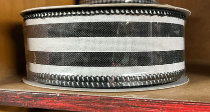 Rg Black White Stripe 1.5 X 10 Yd