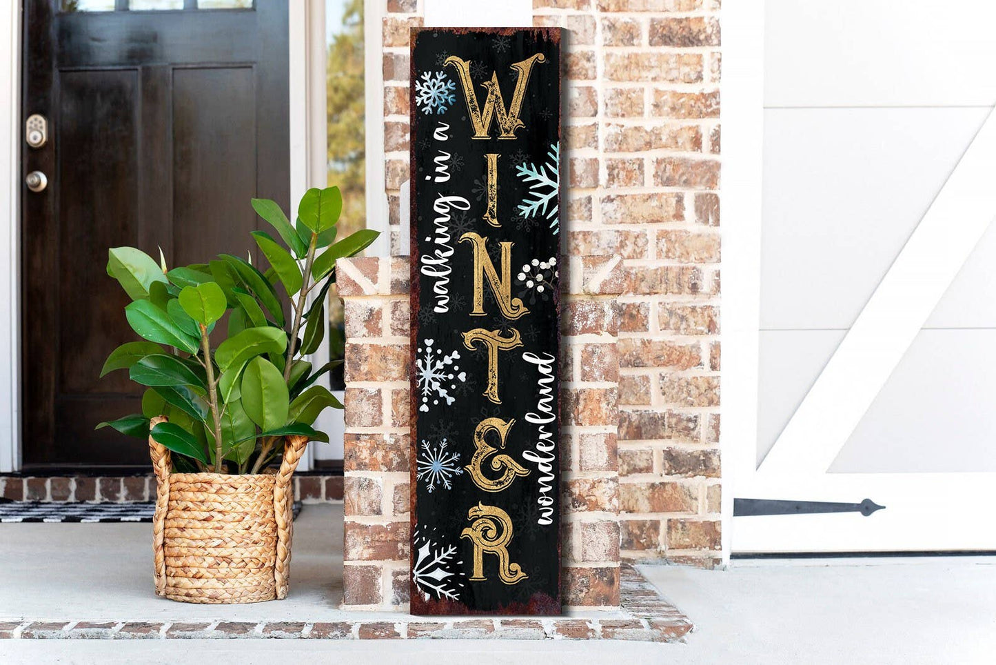 'Walking in a Winter Wonderland' Christmas Porch Sign