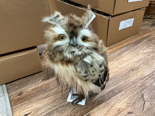 8.5” speckled hoot owl ￼