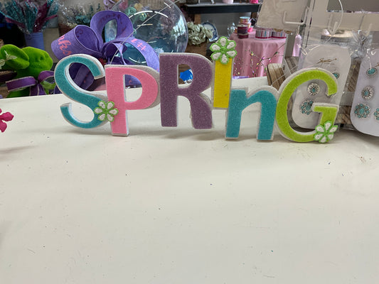 Foam Spring Sign