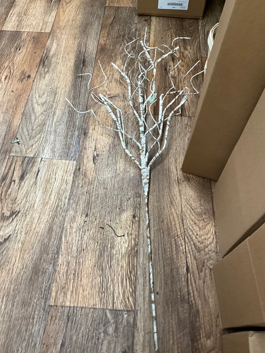 39” frosted birch wrapped branch ￼