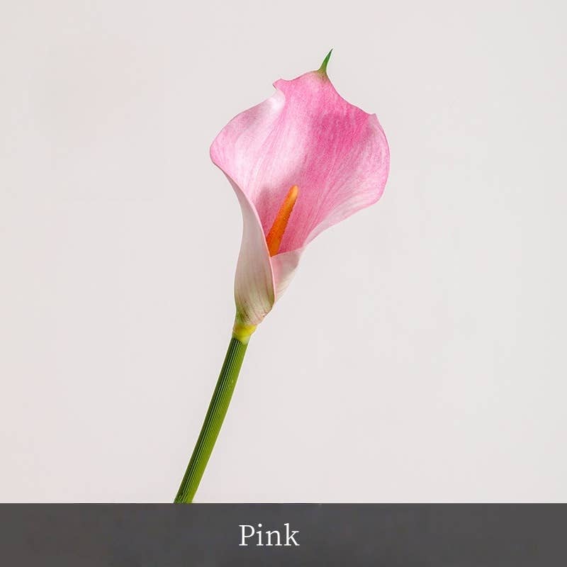 Artificial Calla lily,real touch home decor,faux flowers: Light purple
