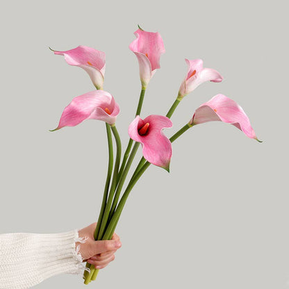 Artificial Calla lily,real touch home decor,faux flowers: Light purple