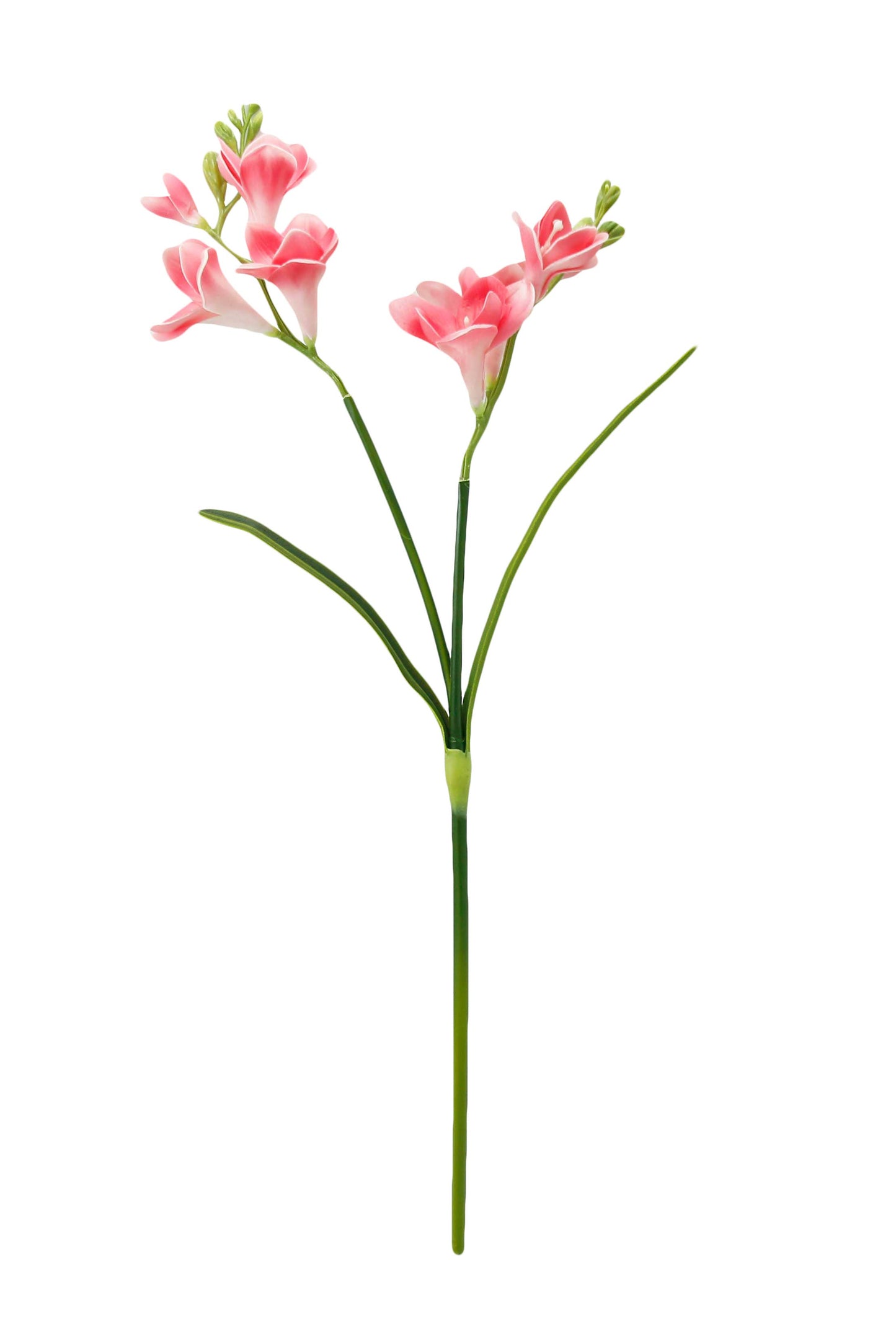 20" Lifelike Soft Real Touch Artificial Freesia-2 sprays: Soft Coral