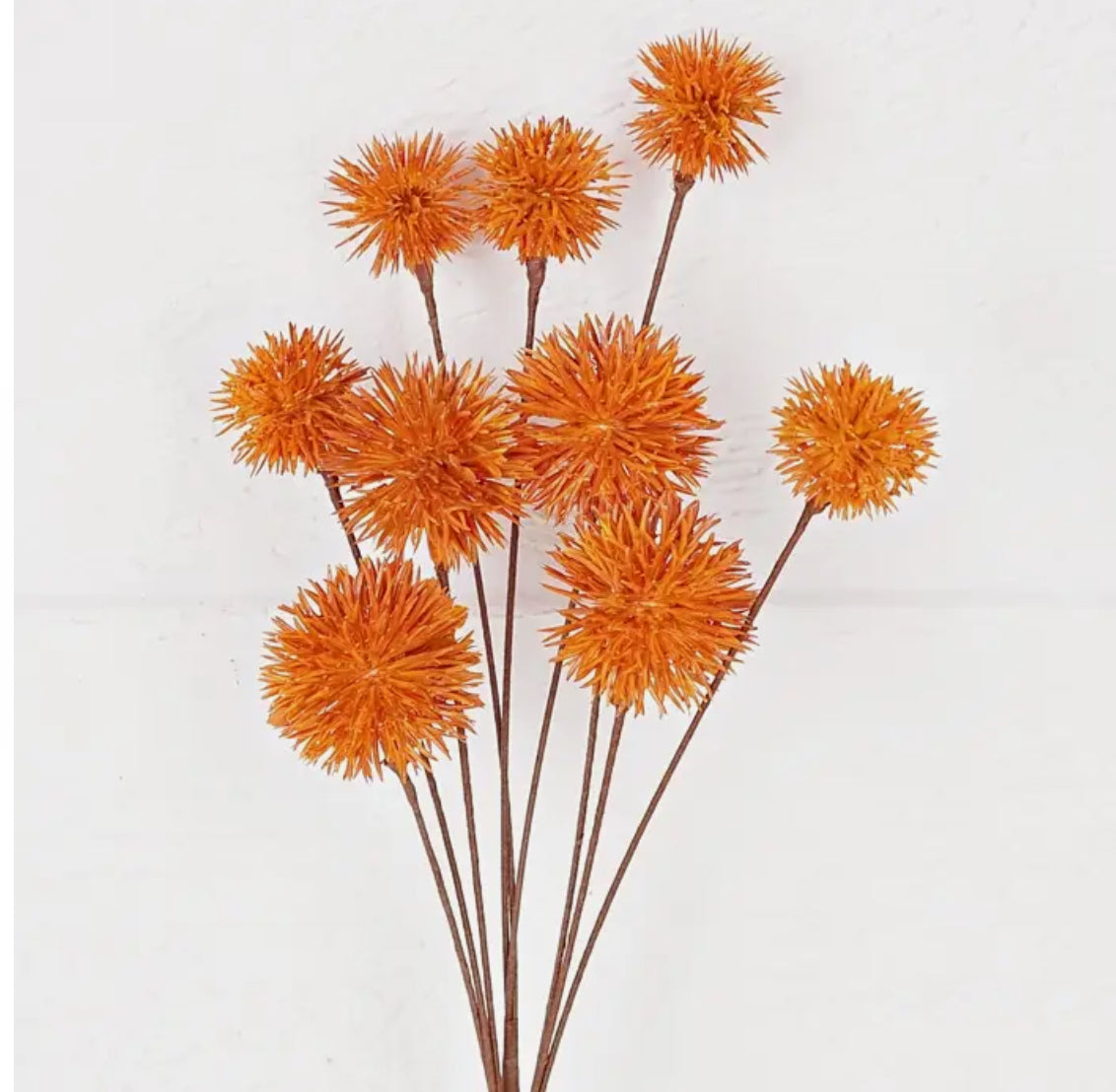 12” Orange Thistle Ball Pick