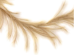 6' Fabric Pampas Grass Garland: Natural