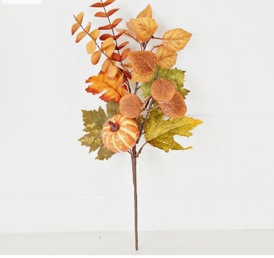 16” fall mix pumpkin garden pick