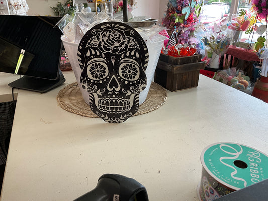 10 " HX6.6 L Metal Sugar Skull