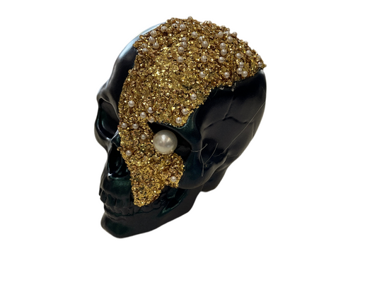Black Glam Skelton head