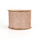 4" Mesh Wired Ribbon | Rose Gold | 10 Yard Roll