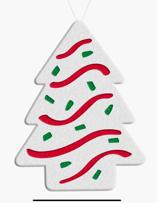 Felt Christmas Tree Cake Ornament