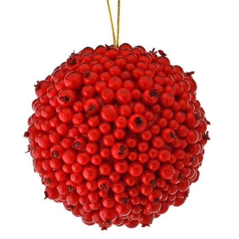 4.5" WP BERRY BALL ORNAMENT