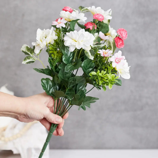 Artificial Aster Mum Flower Bush - CancreekDesigns