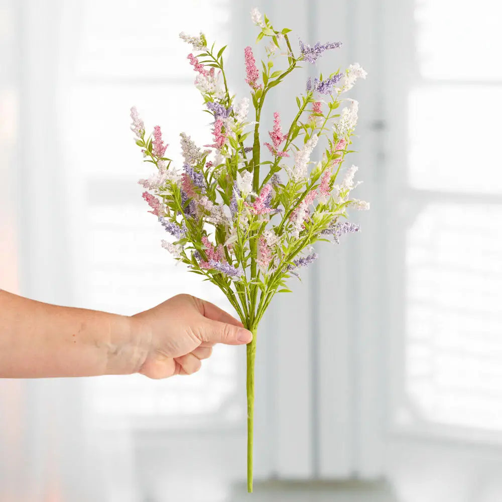 Faux Mixed Pastel Lavender Spray Spring and Summer Decor - CancreekDesigns