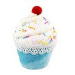 December Diamonds Pink Cupcake Ornament - CancreekDesigns