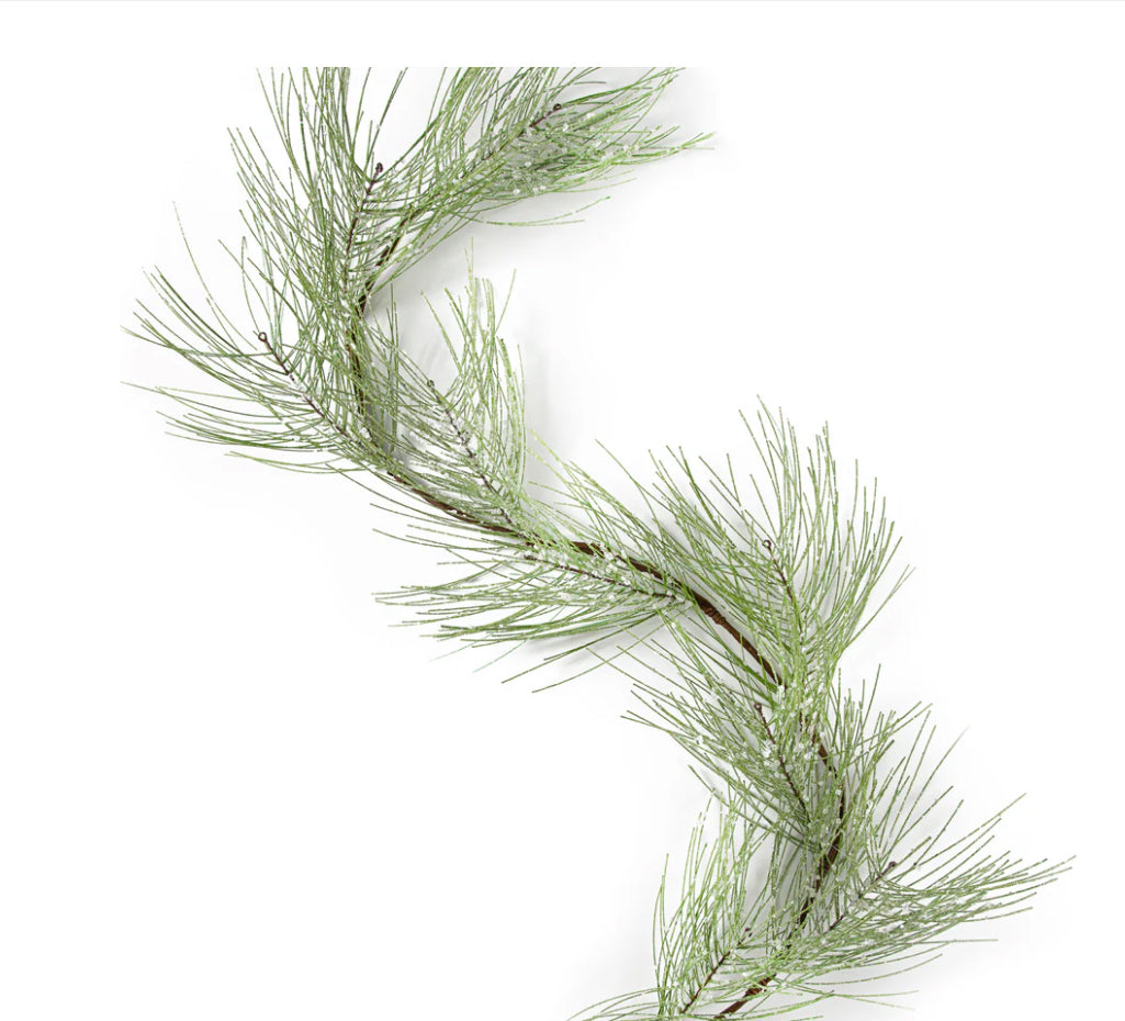 5' Glittered Pine Garland