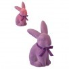 15.5" LED/BTY/TMR FLOCKED BUNNY